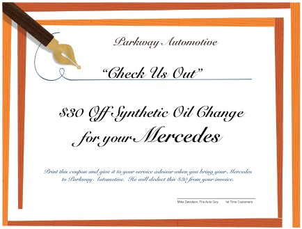 Little Rock Mercedes Check Us Out Coupon